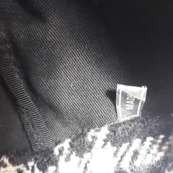 BURBERRY Black Ivory Nova Check Wool Backpack - Picture 8 of 8